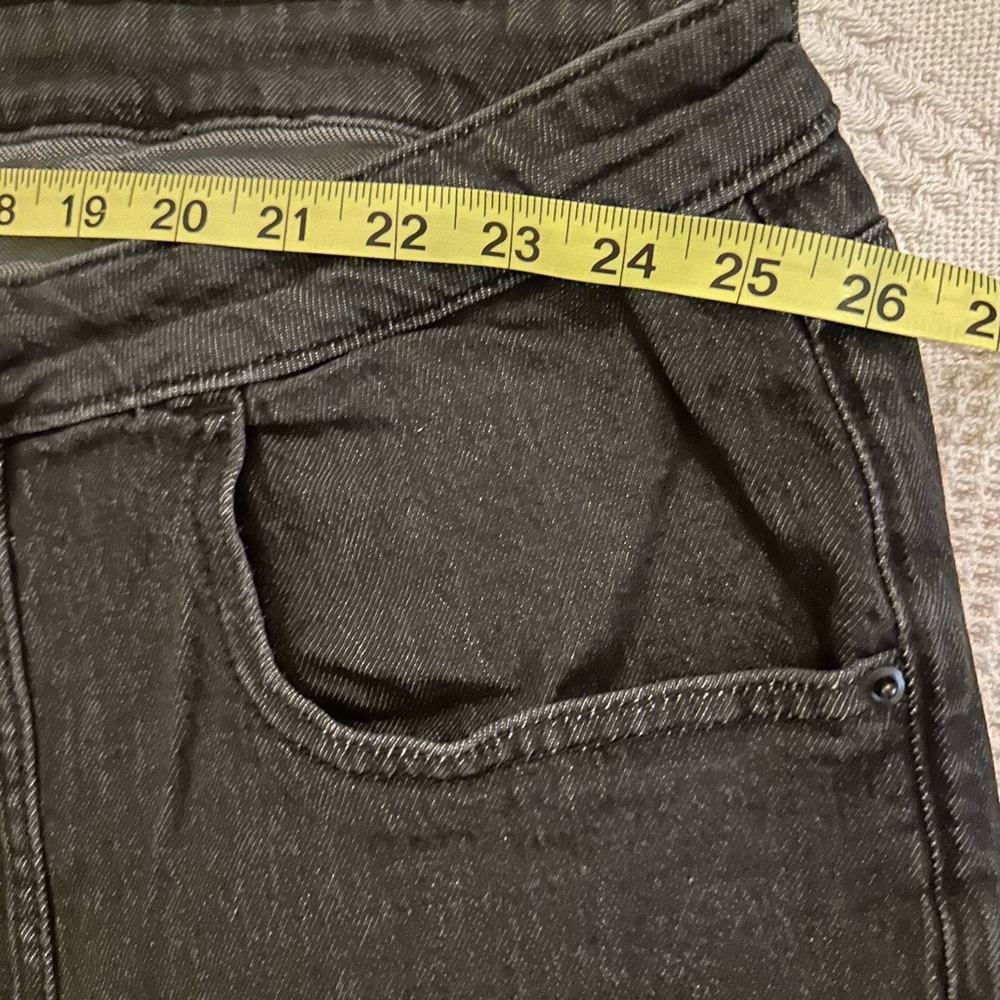 The Drop Women's Sz 40 Frida Relaxed Fit Faded Black Baggy Wide-Leg Jeans Comfy - Picture 4 of 10